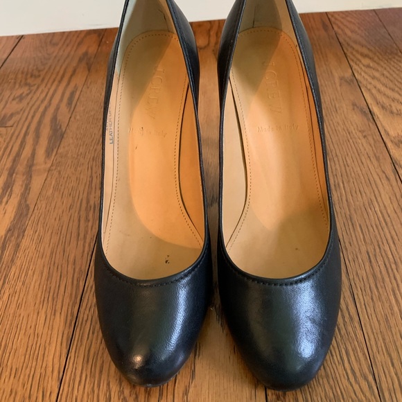 Jcrew Round toe black leather pumps - Picture 3 of 4